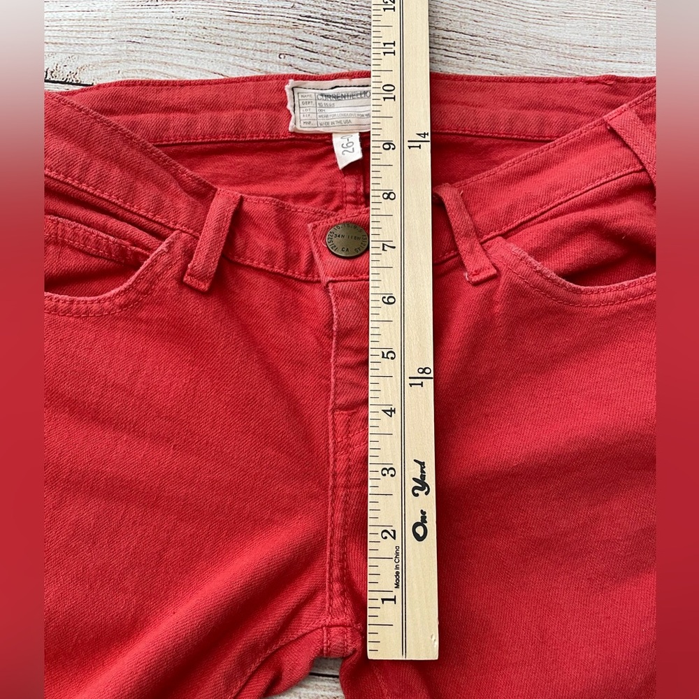 Current Elliott Women’s Stiletto Jeans Size 26 Cayenne Red - Picture 12 of 12